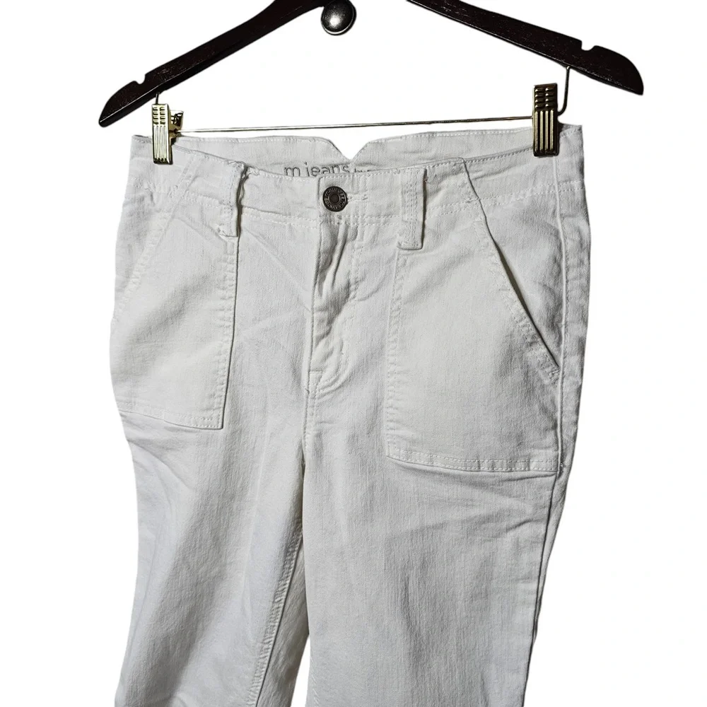Maurice’s White Bootcut 6 Regular Denim Jeans Work Pants Flare - Picture 3 of 6
